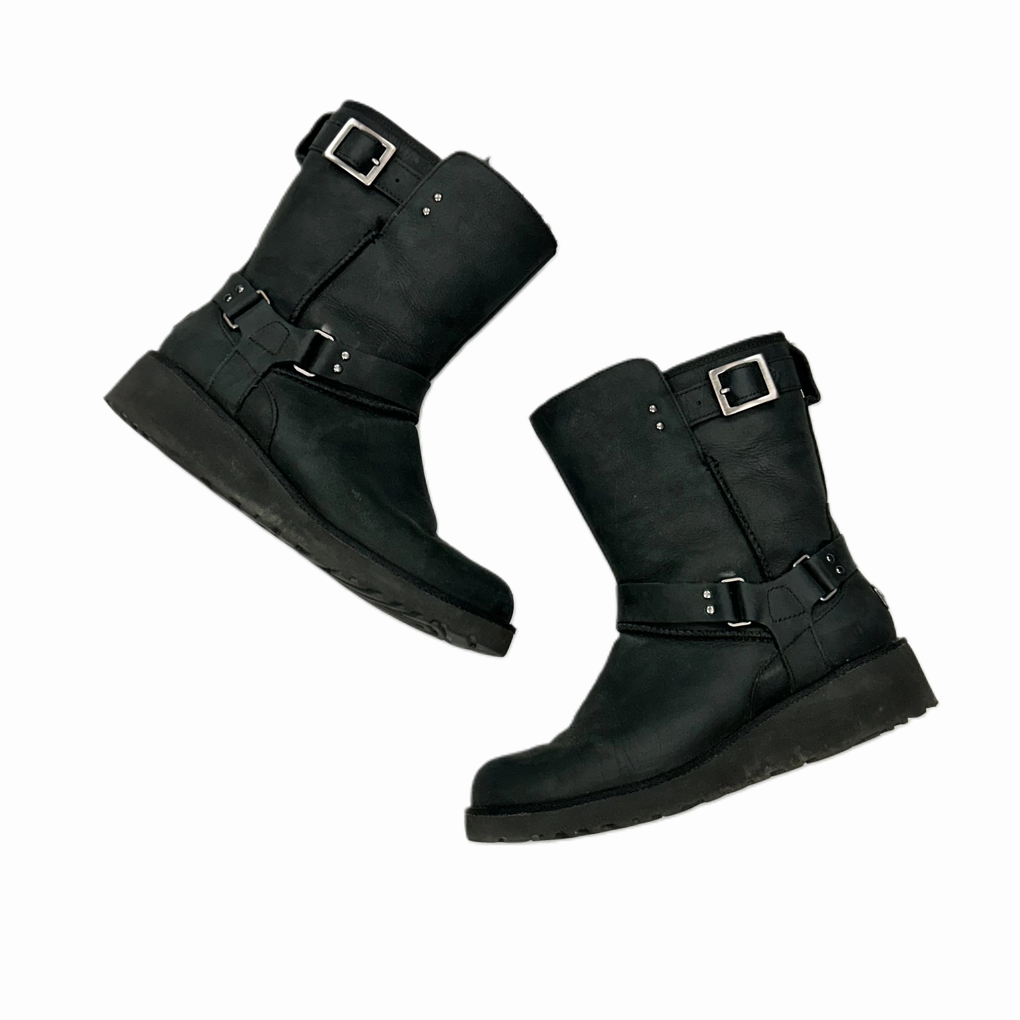 Boots Designer By Ugg In Black, Size: 7 Japan Neat Step Light