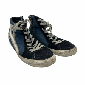 Wet Grip Hygiene Coating Shoes Luxury Designer By Golden Goose In Blue, Size:8.5