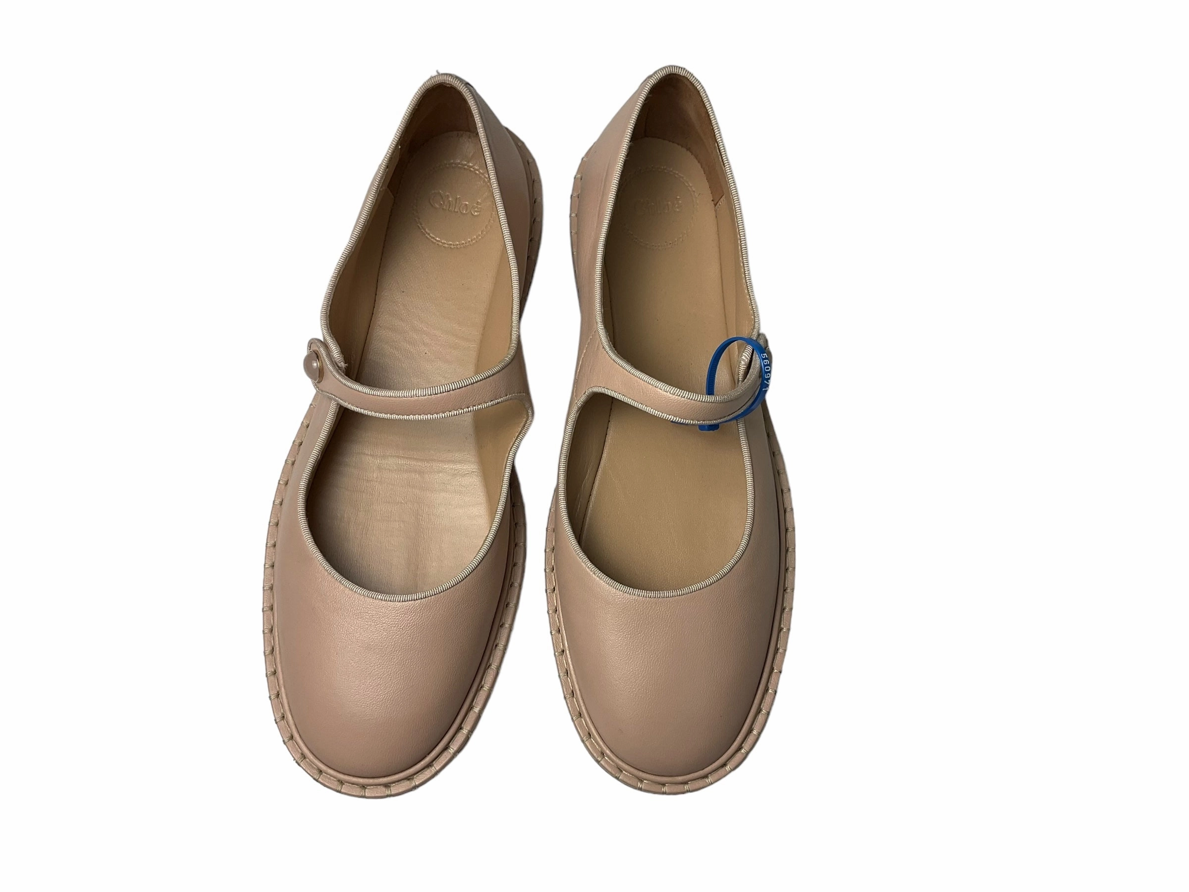 Snow Warm Ankle Collar Padding Shoes Designer By Chloe In Pink, Size: 11