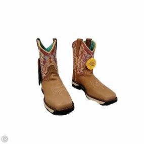 Boots Western By Corral In Purple & Tan, Size: 6.5 Compact Build