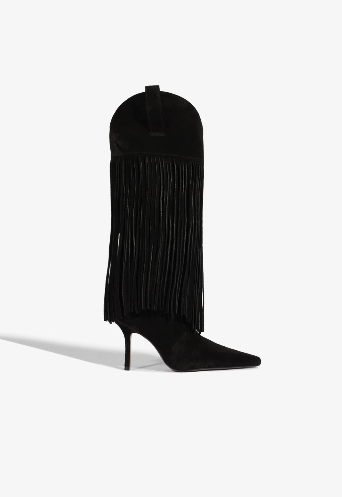 Raffaela Up Fringes Stiletto Suede Boot Angel Glow Block Walk