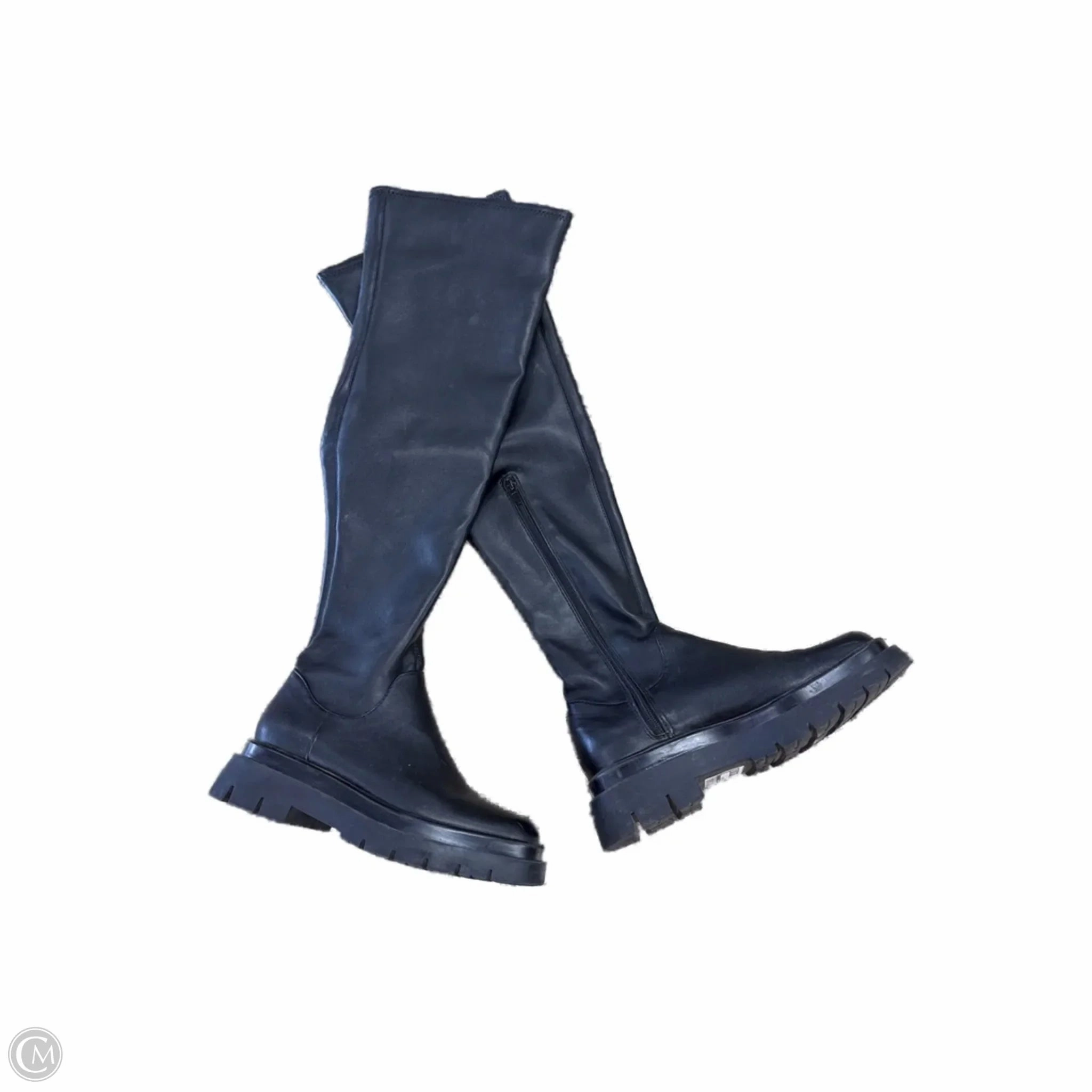 Waterproof Cold Climate Construction Fit Boots Knee Flats By Steve Madden In Black, Size: 7