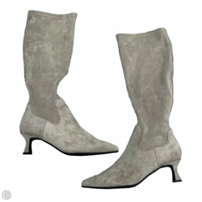 Thermal Core Morning Walk Transitional Season Boots Knee Heels By Kenneth Cole Reaction In Grey, Size: 8