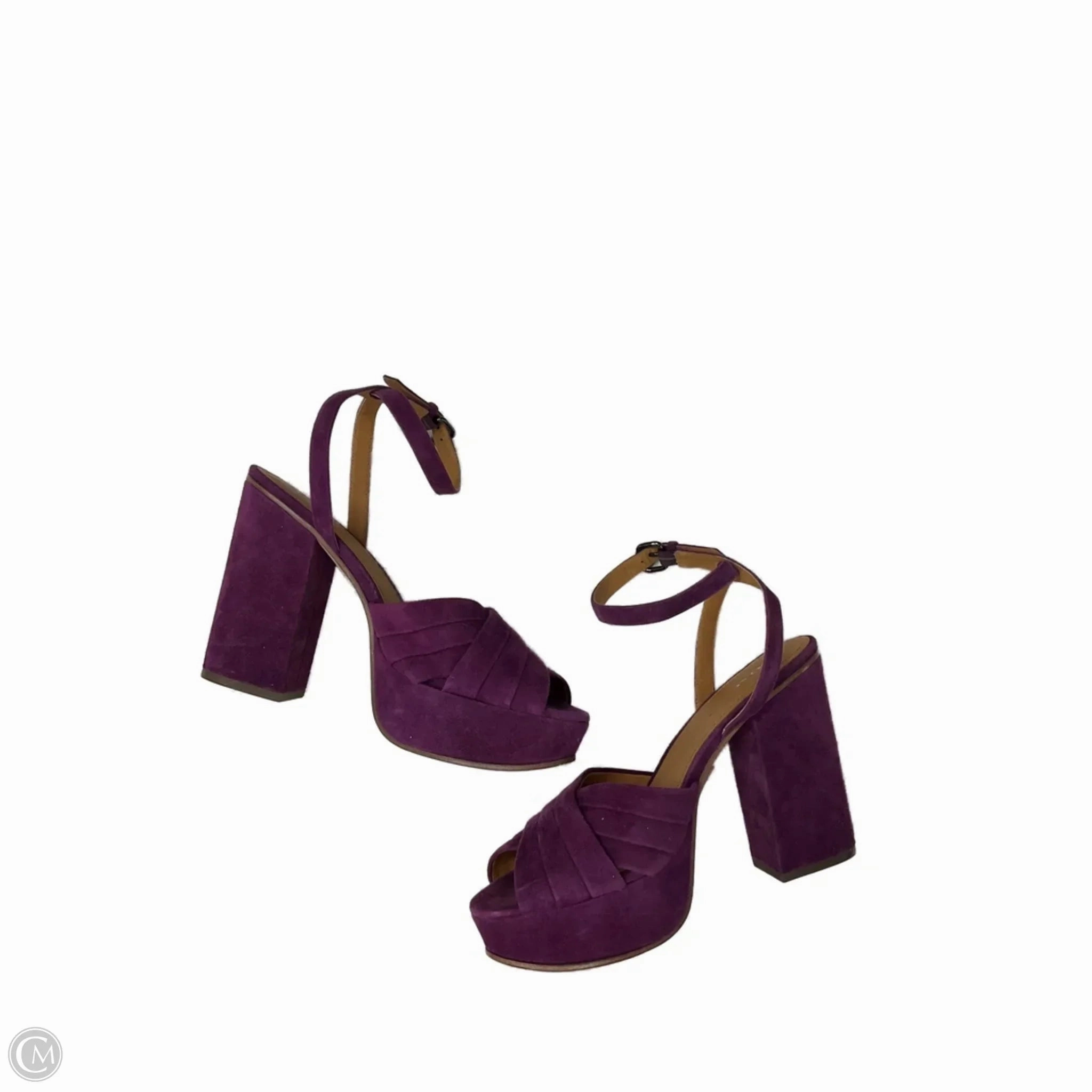 Shoes Designer By Coach In Purple, Size: 8 Antique Glow Zip Fast
