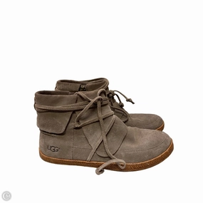 Shoes Designer By Ugg In Taupe, Size: 7.5 Genuine Leather Upper Icon Walk