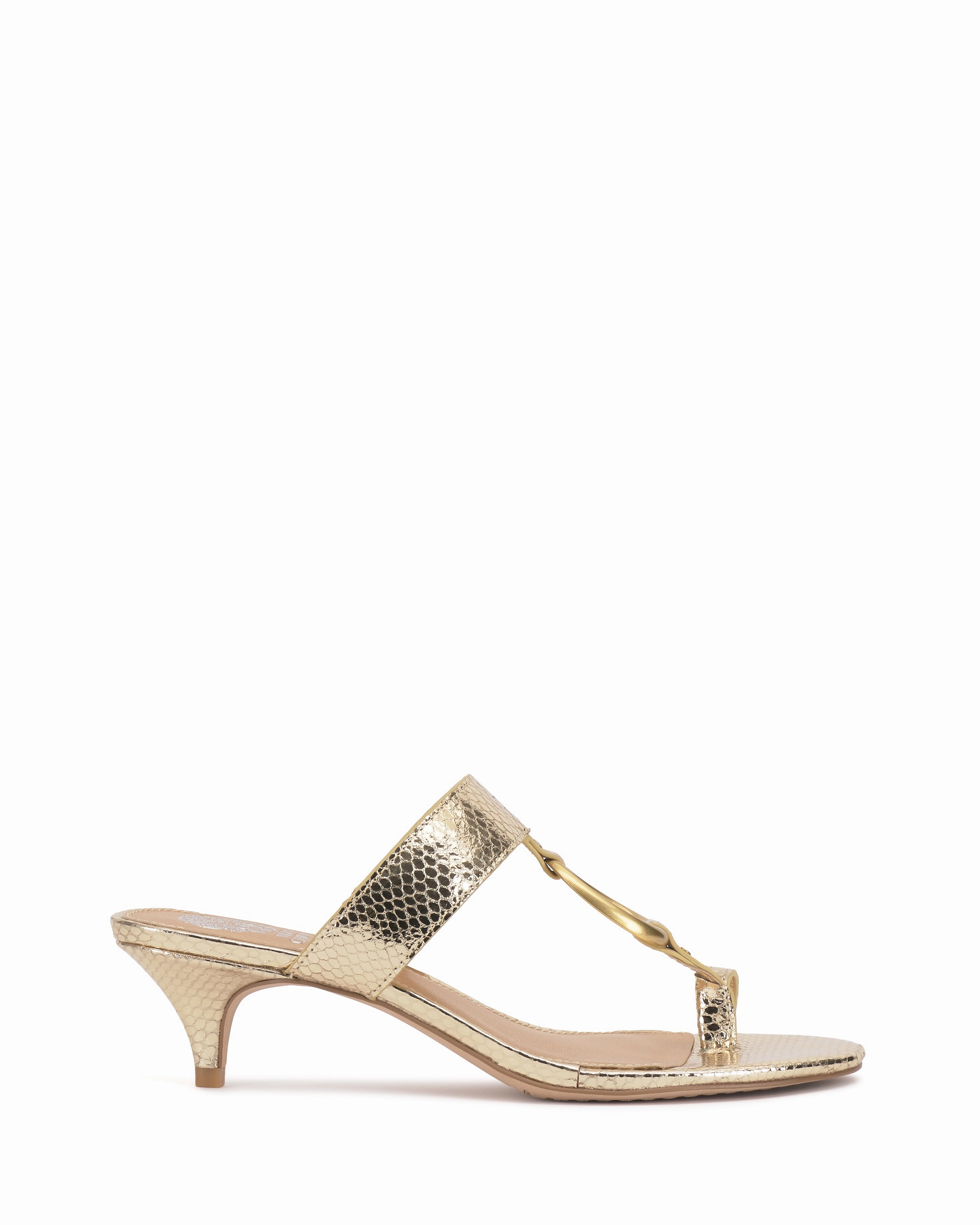 Quick Drying Airport Travel Eco Friendly Minimalist Fans Kimena O-Ring Kitten Heel Sandal