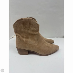 Boots Western By Clothes Mentor In Beige, Size: 8 Shock Absorbing Comfort Seeker Clean Finish