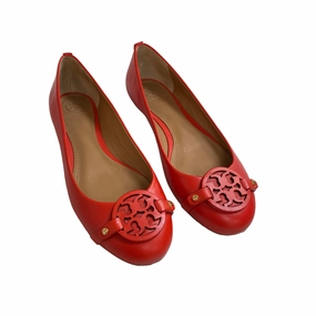 Calm Mood Red Shoes Designer Tory Burch, Size 7.5