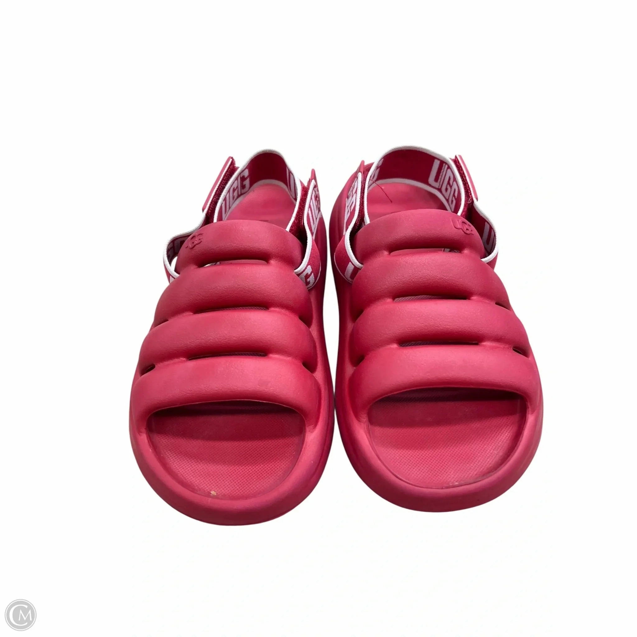 Sandals Designer By Ugg In Red, Size: 6 Comfort Fit Arch Support Urban Walkers