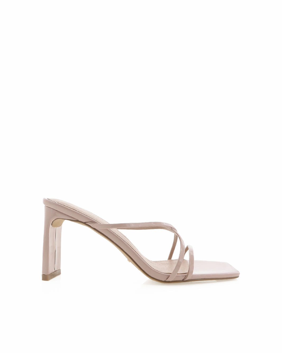 Versatile Fit Mid Heel GLENDA - LATTE PATENT