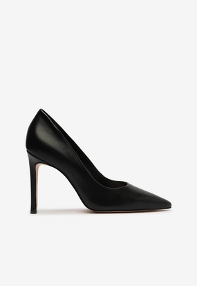 Matte Base Shockproof Lou High Stiletto Black Pump