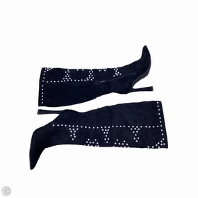 Boots Knee Heels By Clothes Mentor In Black, Size: 5.5 TPU Outsole Heavy Use