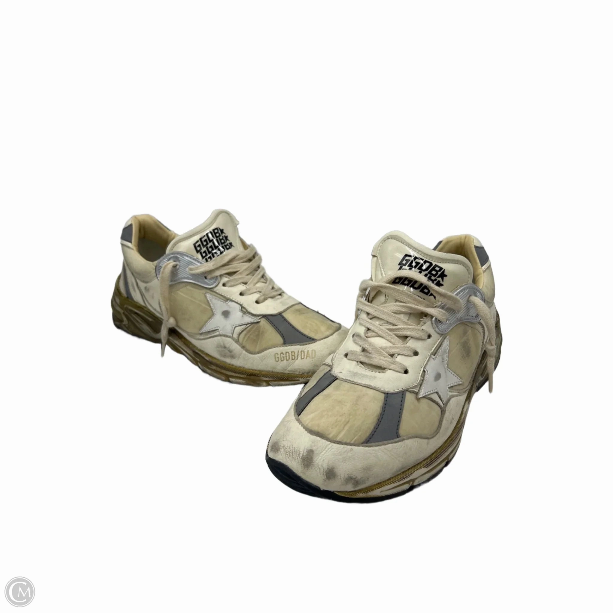 Golden Goose Dad-Star Luxury Designer Trainers In Cream, Size: 10 Lightweight Form Road Trip