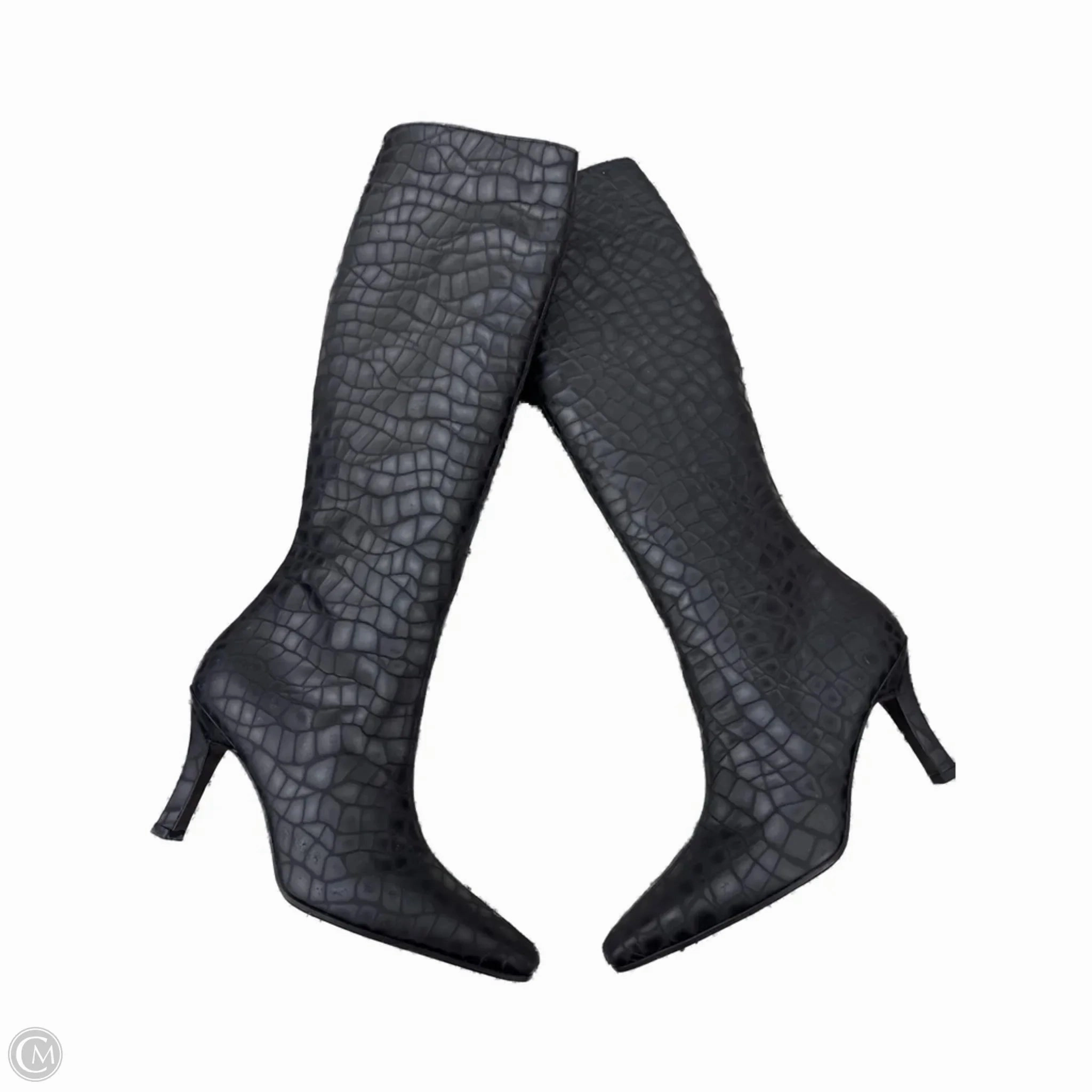 Boots Designer By Stuart Weitzman In Black, Size: 7.5 Fiber Mix Ventilated Mesh Cold Weather