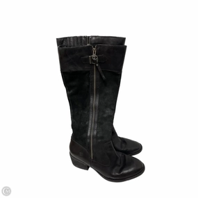 Boots Knee Heels By Born In Black, Size: 9 Free Spirit