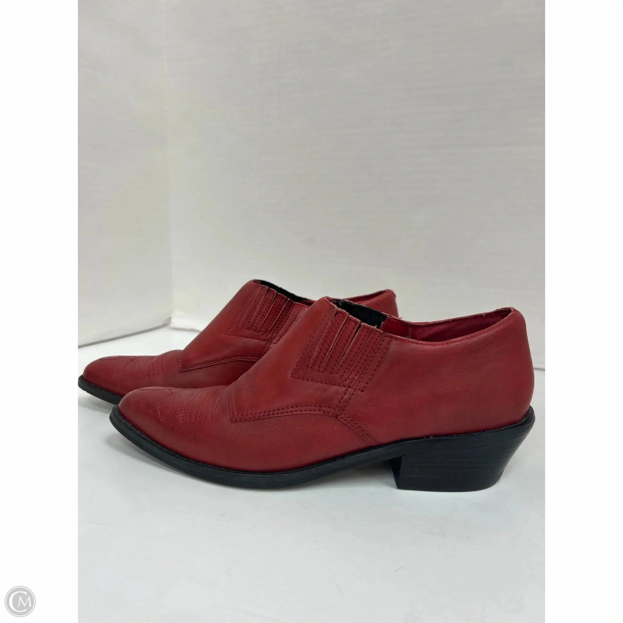 Boots Western By Clothes Mentor In Red, Size: 7 Durable Build Cushioned Step Weekend Wanderer