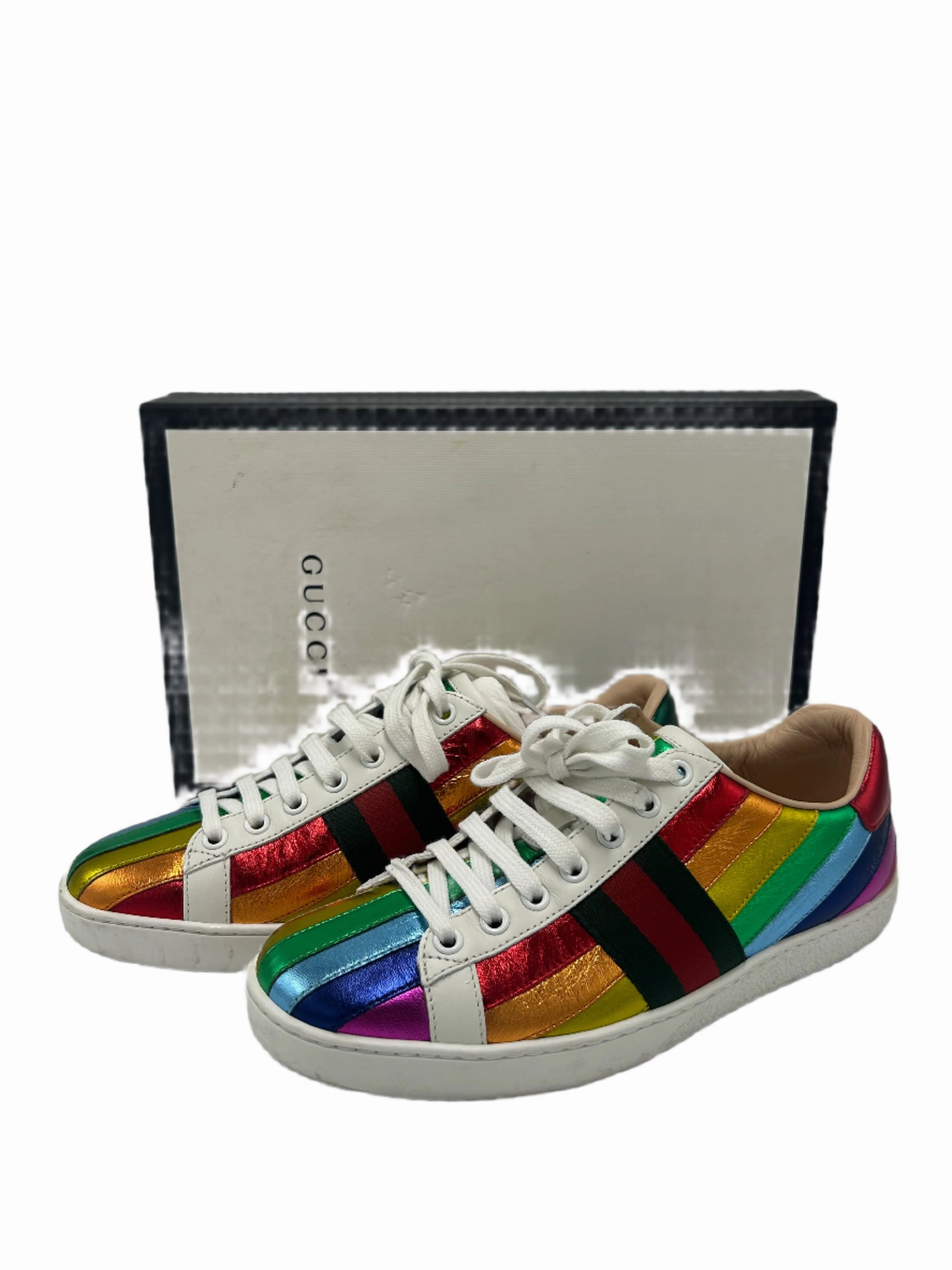 Moon Walk design Gucci Designer Luxury Trainers  Size: 7 (37)