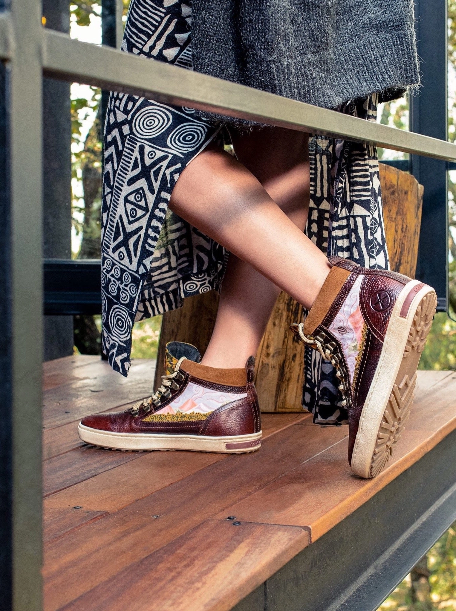 Middle-Aged Man Ray Camping Boot