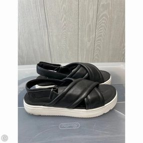 Style Pop Rich Glow Sandals Designer By Ugg In Black & White, Size: 9