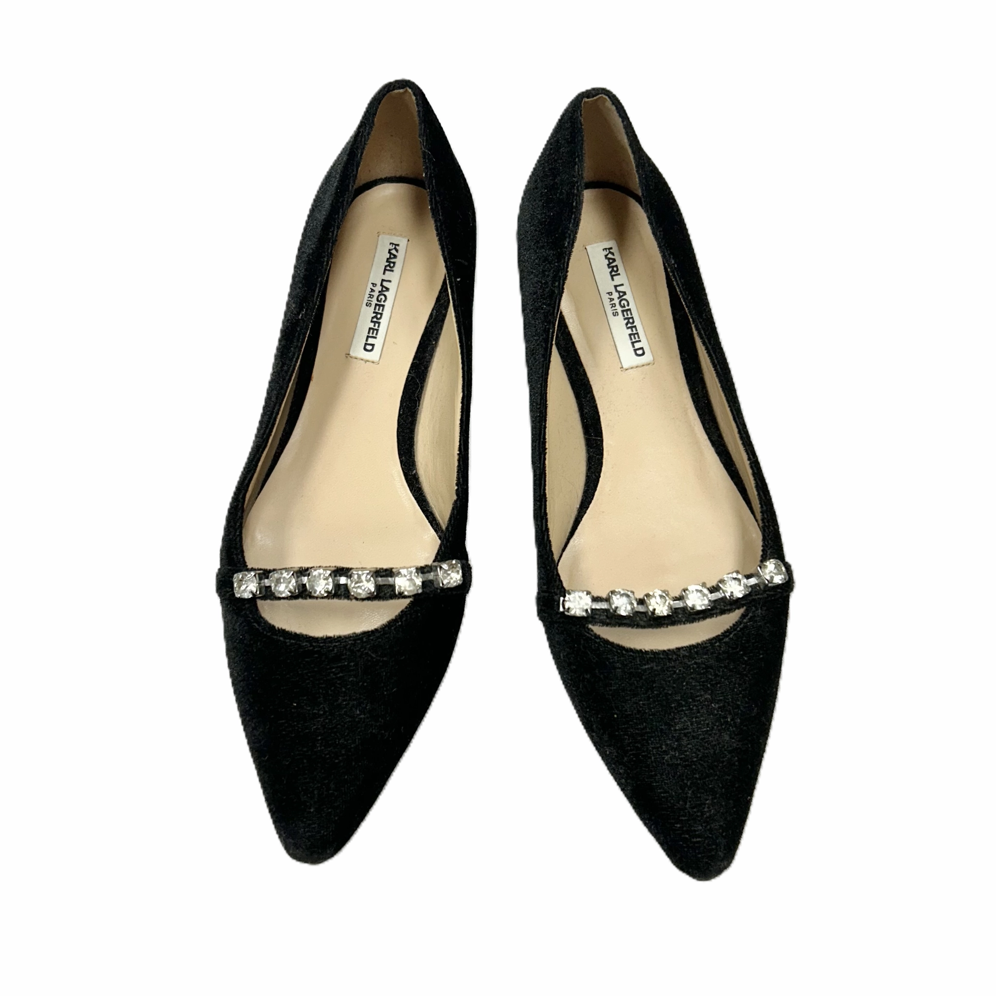 Height Plus Shoes Designer By Karl Lagerfeld In Black, Size: 6