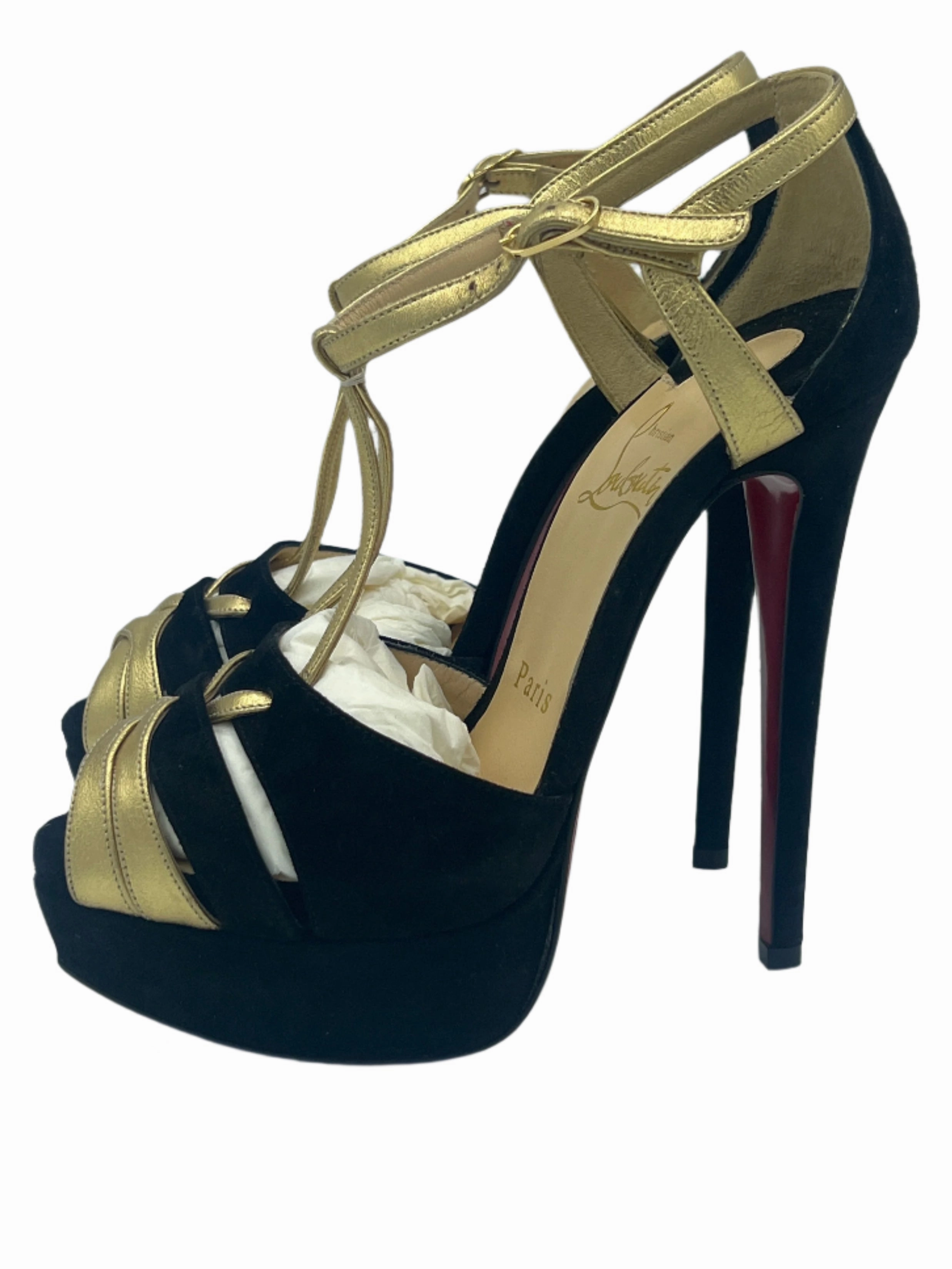 Training 40% OFF! Christian Louboutin Glennalta Luxury Designer Heels, Size: 5