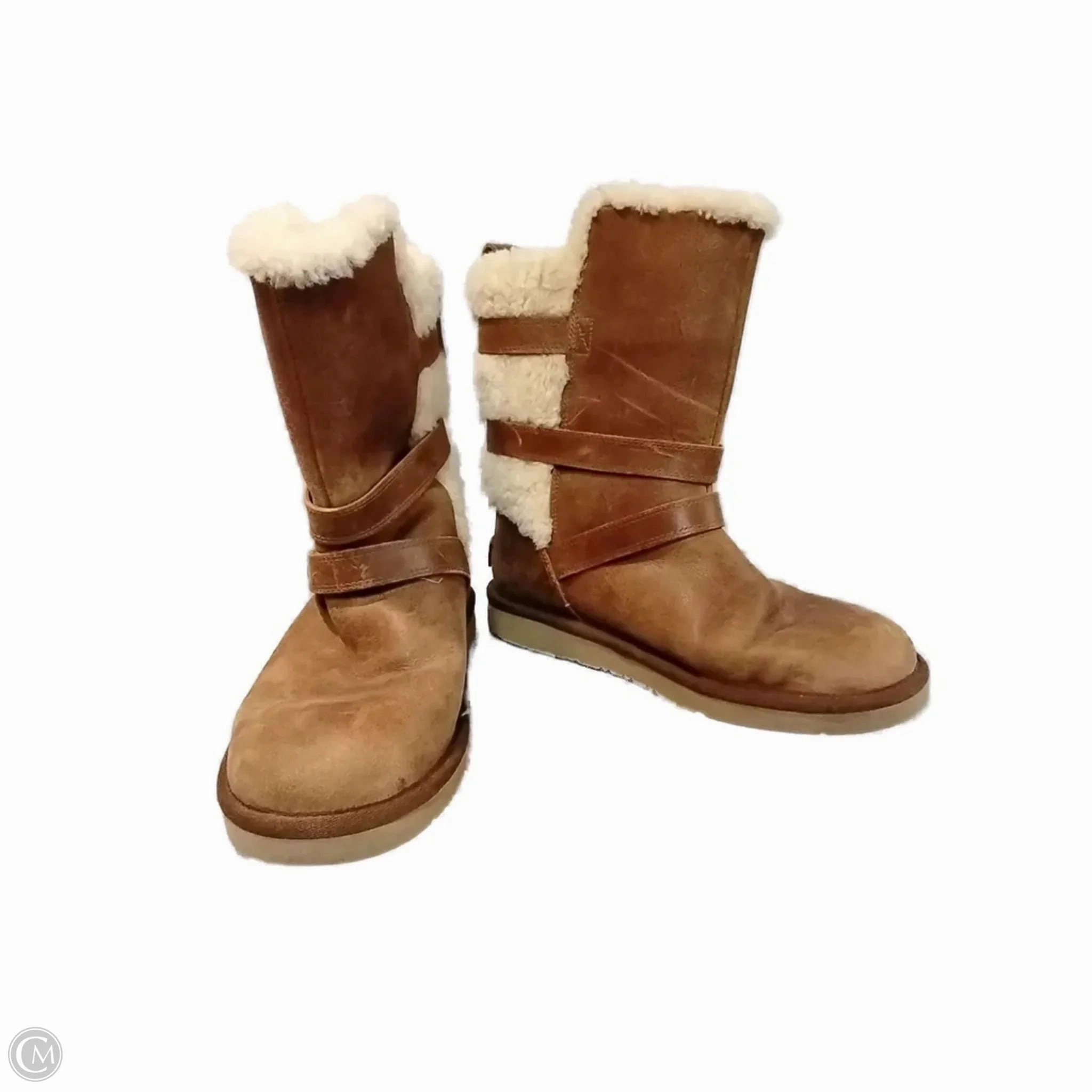 Non Restrictive Fit City Run Boots Designer By Ugg In Brown, Size: 8