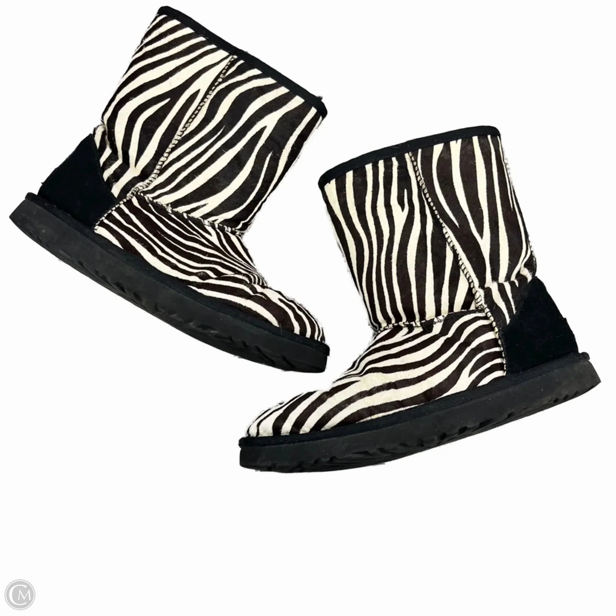 Boots Designer By Ugg In Zebra Print, Size: 8 Action Ready Anti Fatigue Footbed