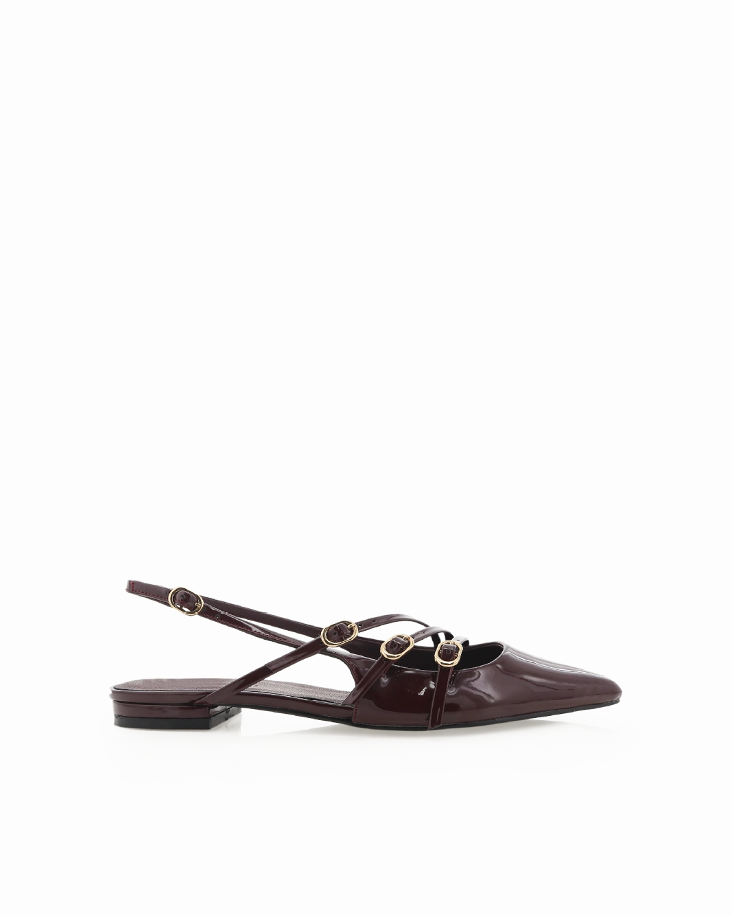 HETTIE - WINE PATENT Comfort Wear Shoes