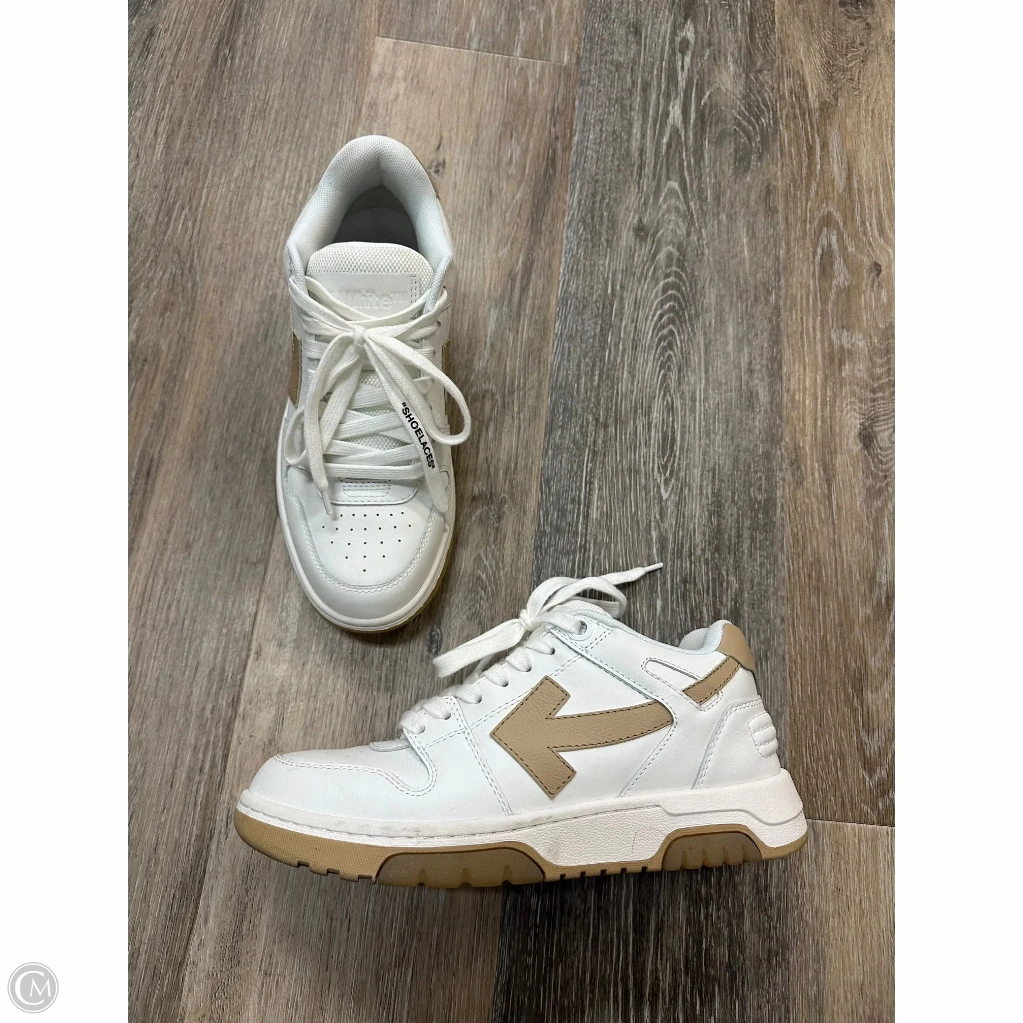 Shoes Luxury Designer By Off-white In White, Size: 6.5 Sail Vibe