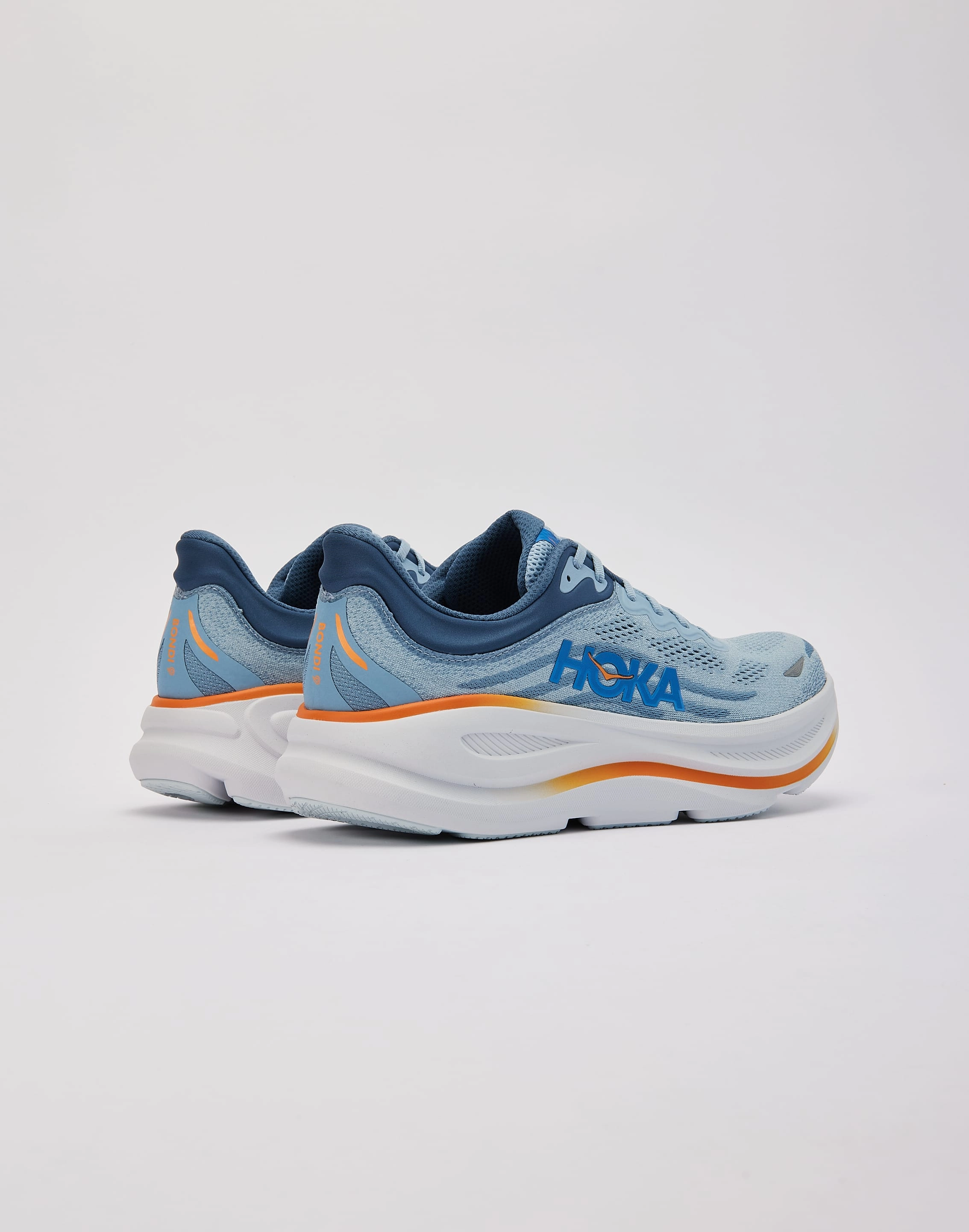 HOKA Bondi 9 grass running shoes