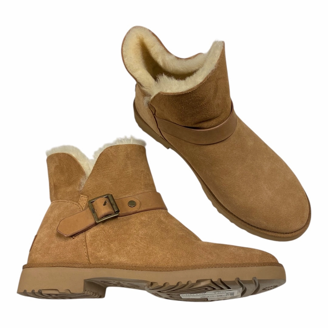Padded Comfort Cold Weather Boots Designer By Ugg In Tan, Size:8