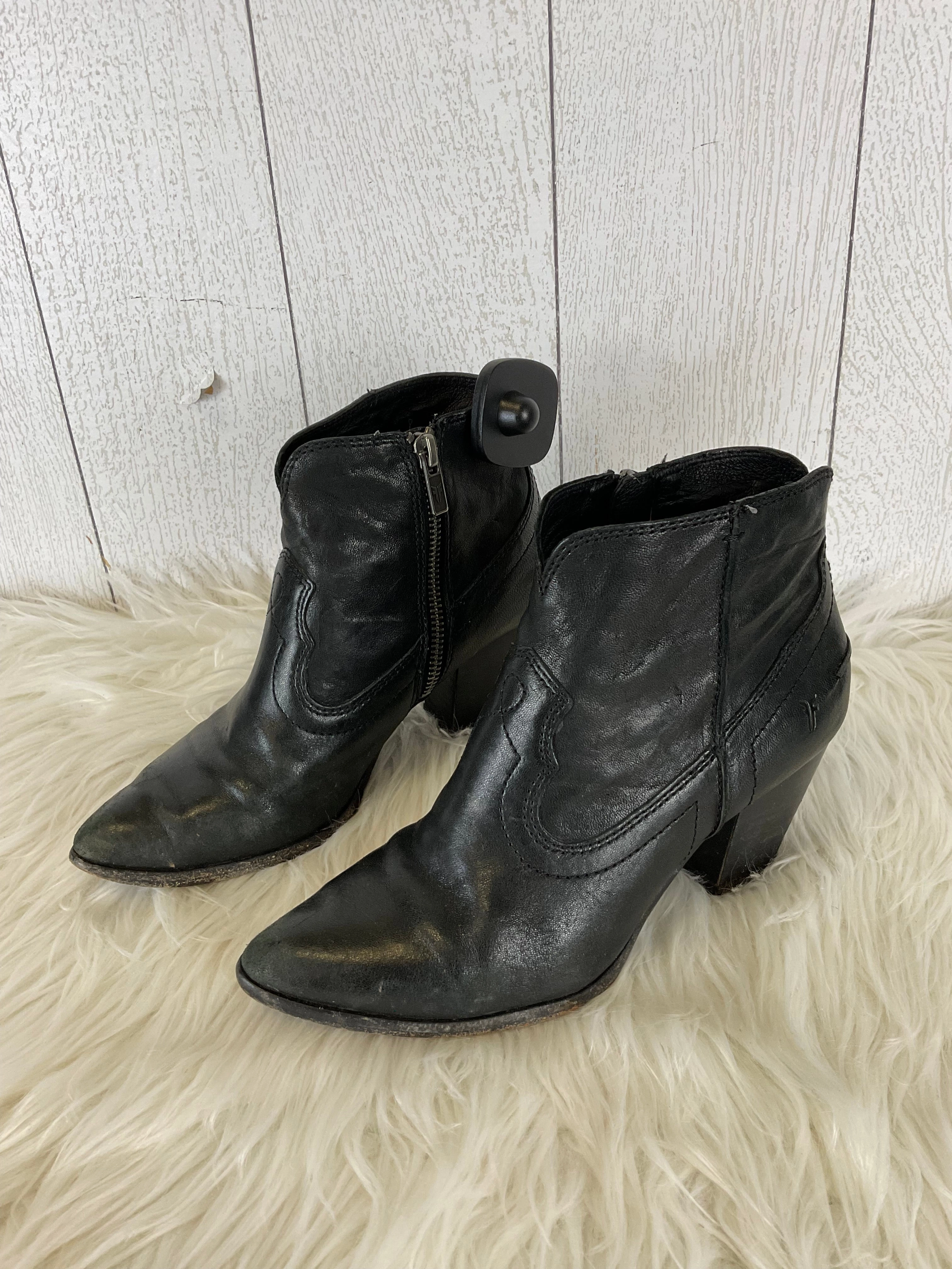 Boots Designer By Frye In Black, Size: 6 Ankle wrap