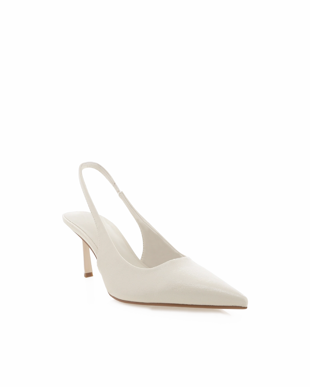 Fashionable Pumps IDANA - BONE SAFFIANO SHINE