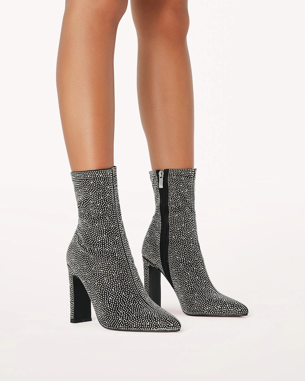 BRITTANY - BLACK SATIN-RHINESTONE Machine washable Breathable Comfort Seeker