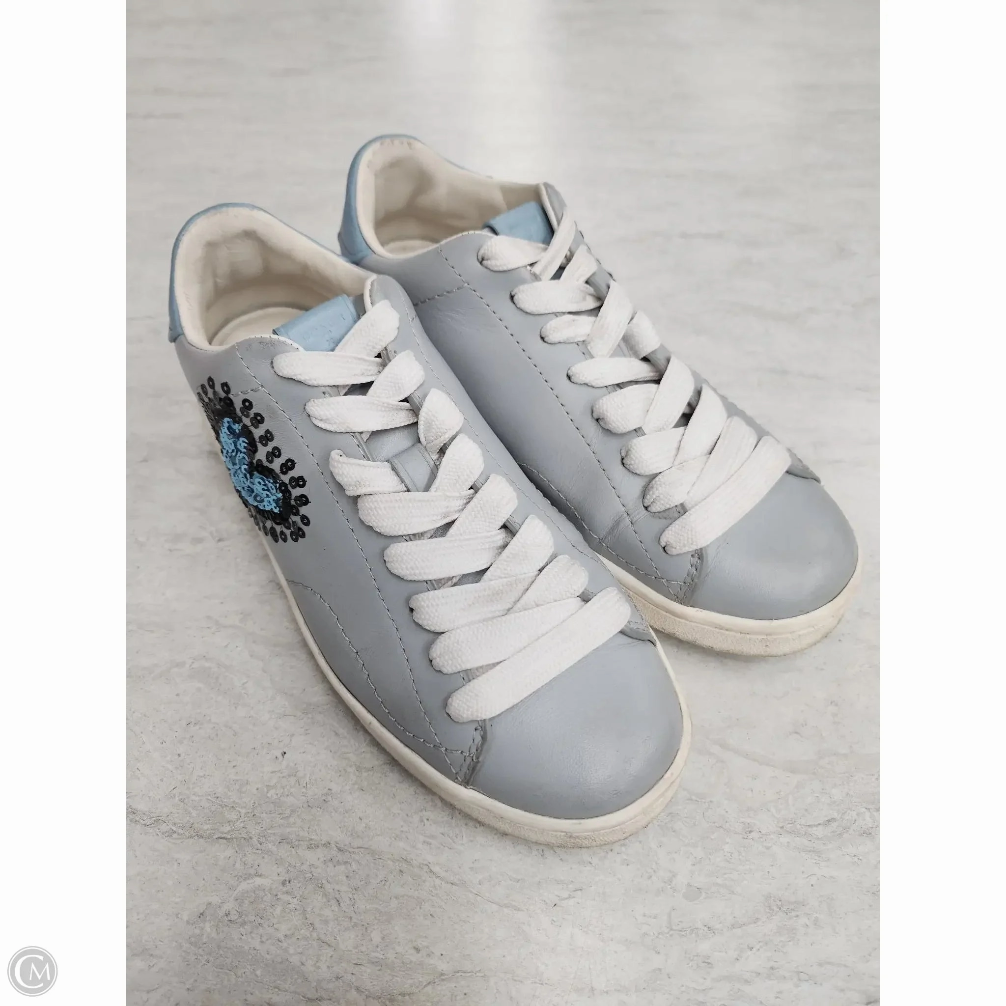 Matte Base Shoes Designer By Coach In Blue, Size: 6