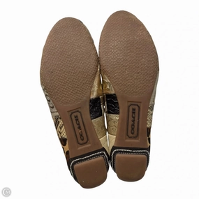 Bone Aid London Cool Joan Patchwork Logo Ballet Flats Designer By Coach In Multi-colored, Size: 9.5