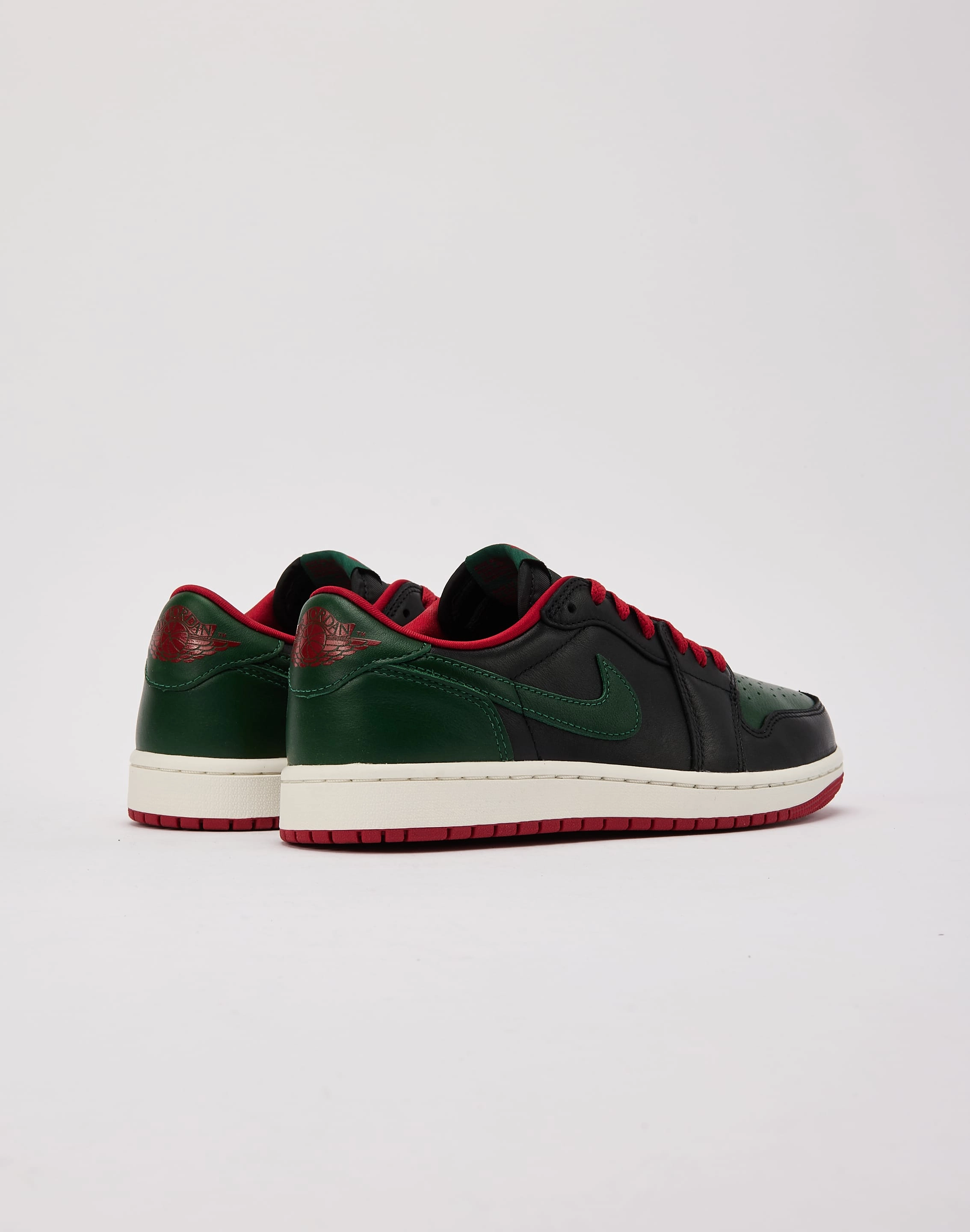 Jordan Air Jordan 1 Retro Low OG 'Black and Gorge Green' Forest Path