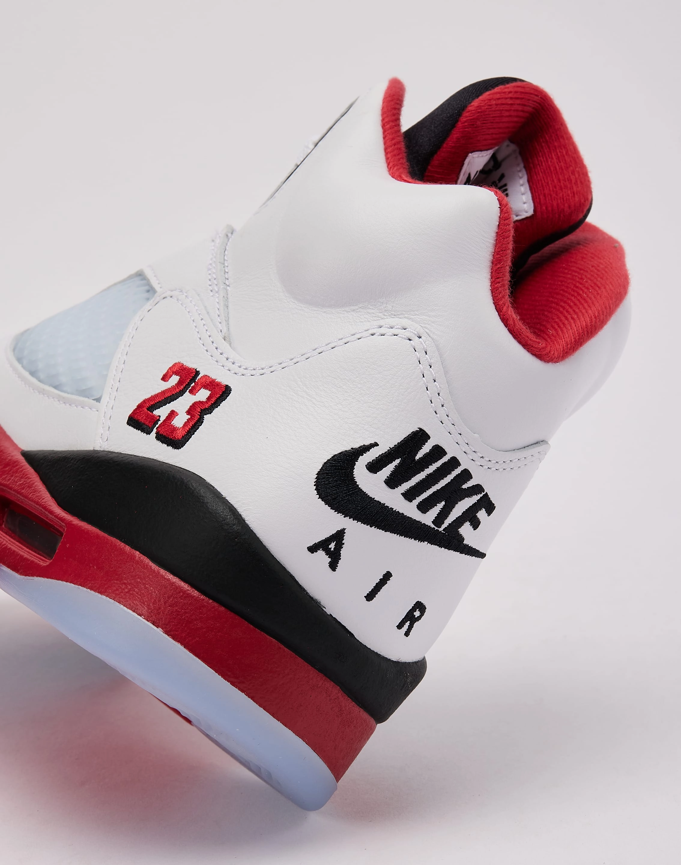 Velvet Soft Slip On Convenience Jordan Air Jordan 5 Retro 'Fire Red Black Tongue'