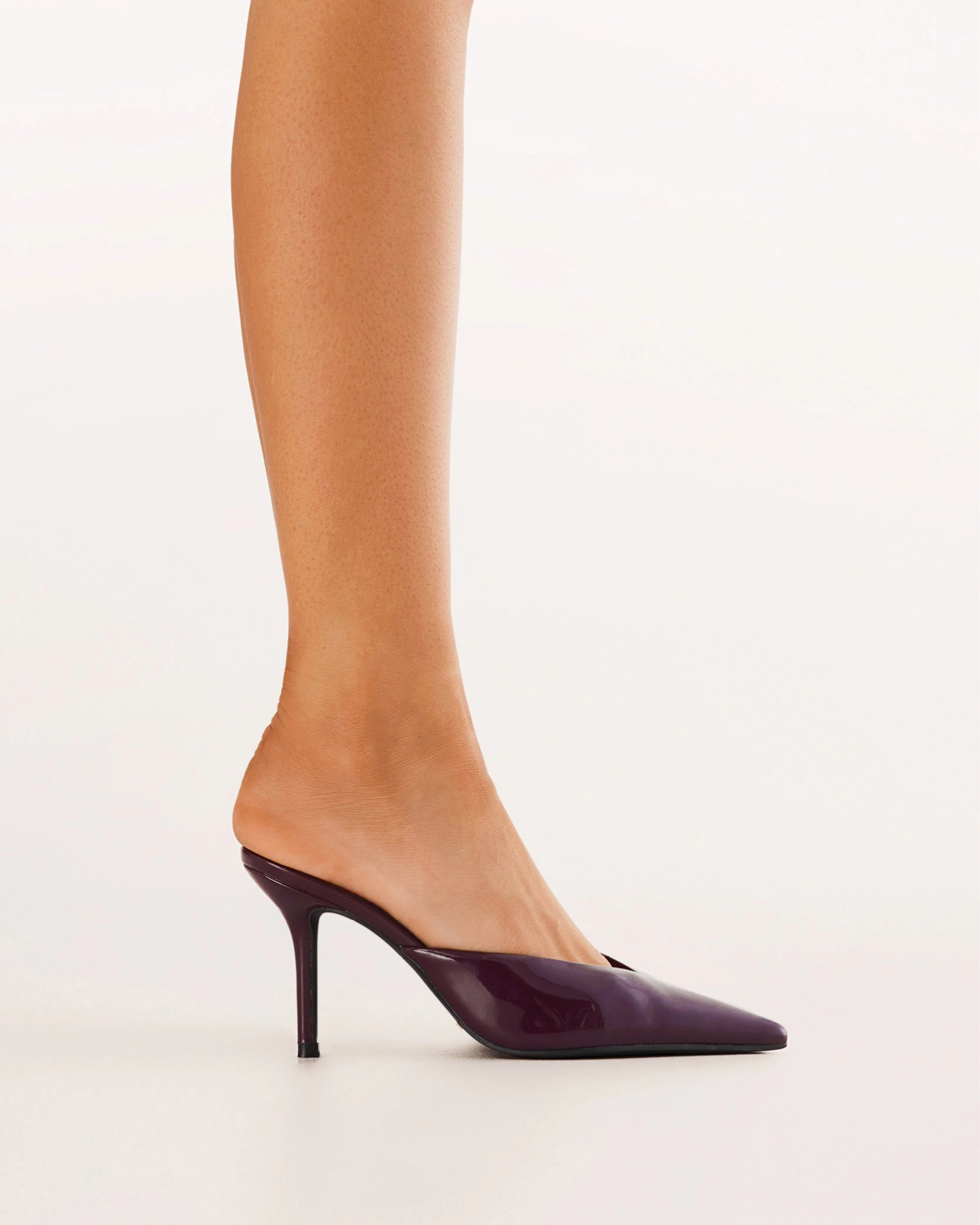 KAREY - MULBERRY PATENT Casual Comfort Evening Stiletto