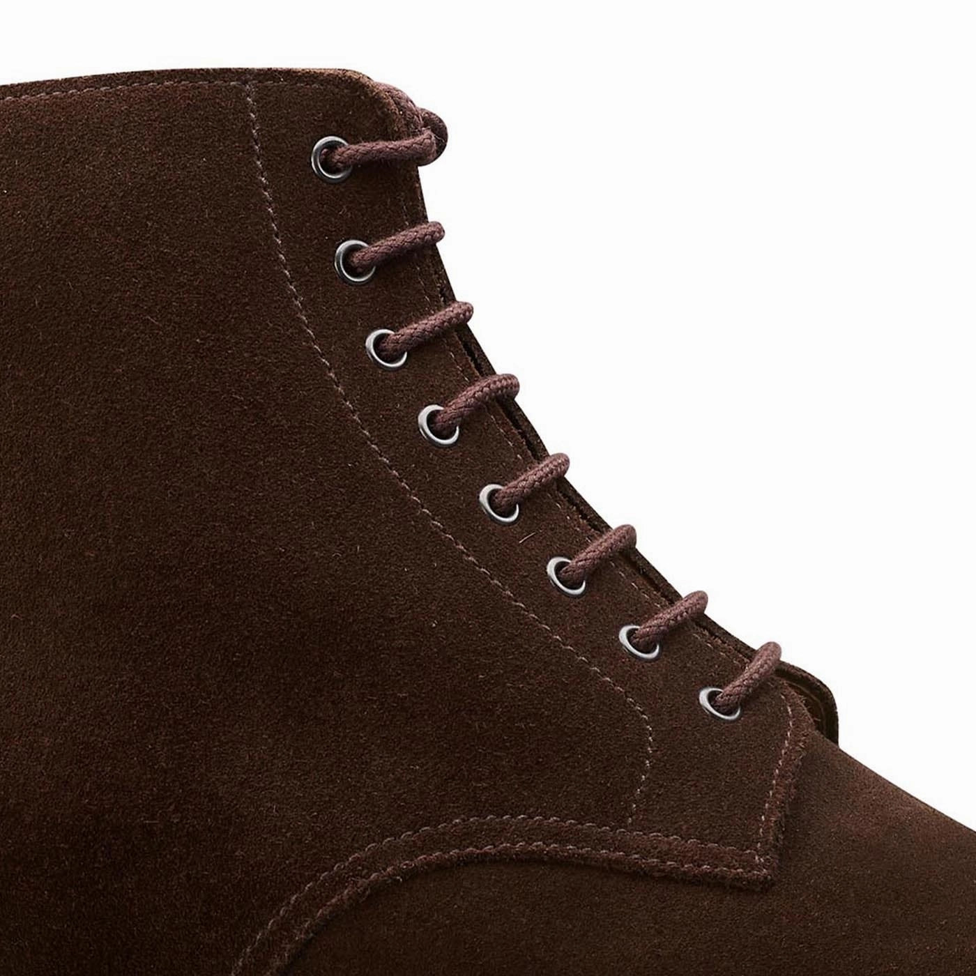 Kelso Dark Brown Suede Combat Look Soft Insole