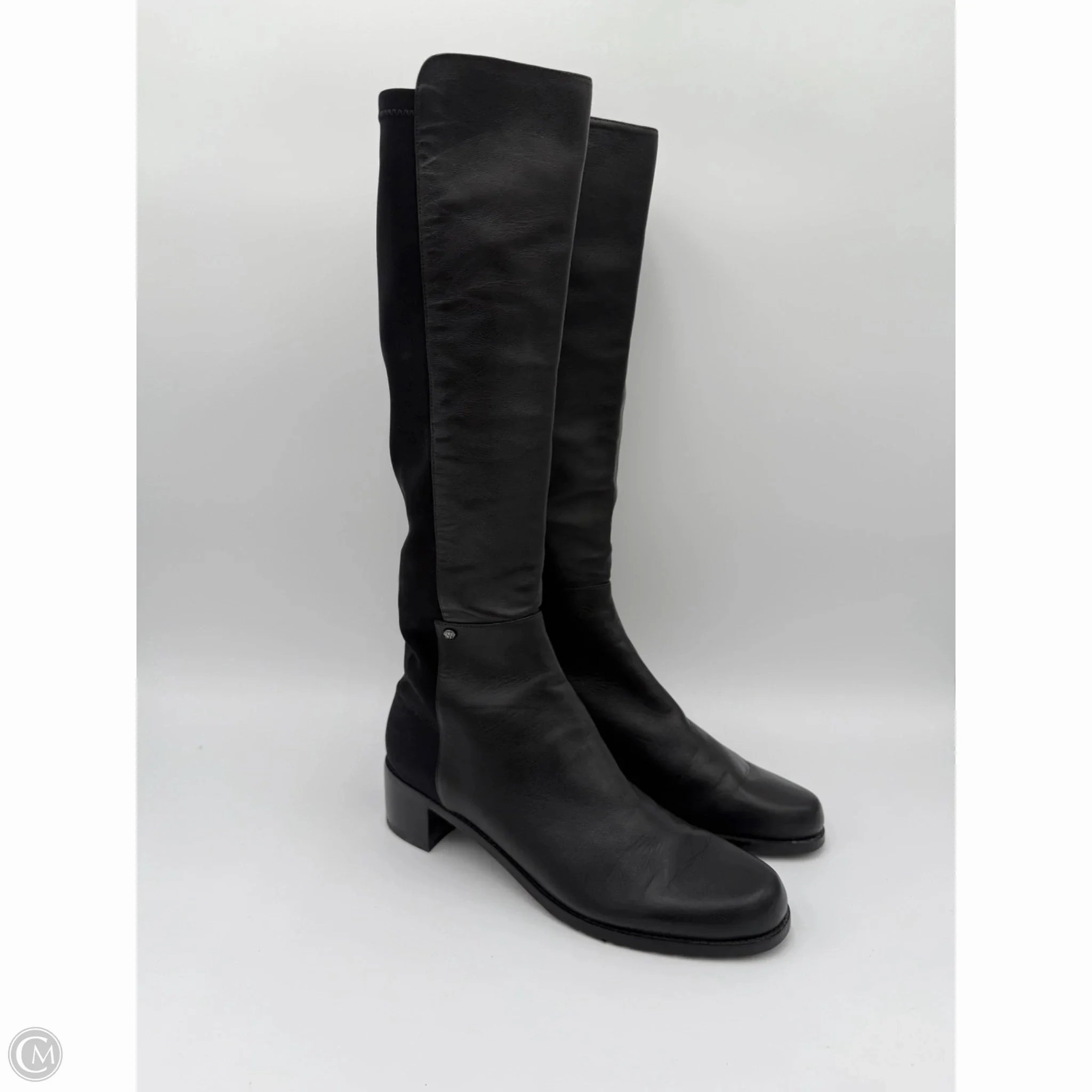 Boots Designer By Stuart Weitzman In Black, Size: 10 Weatherproof Protective Coating