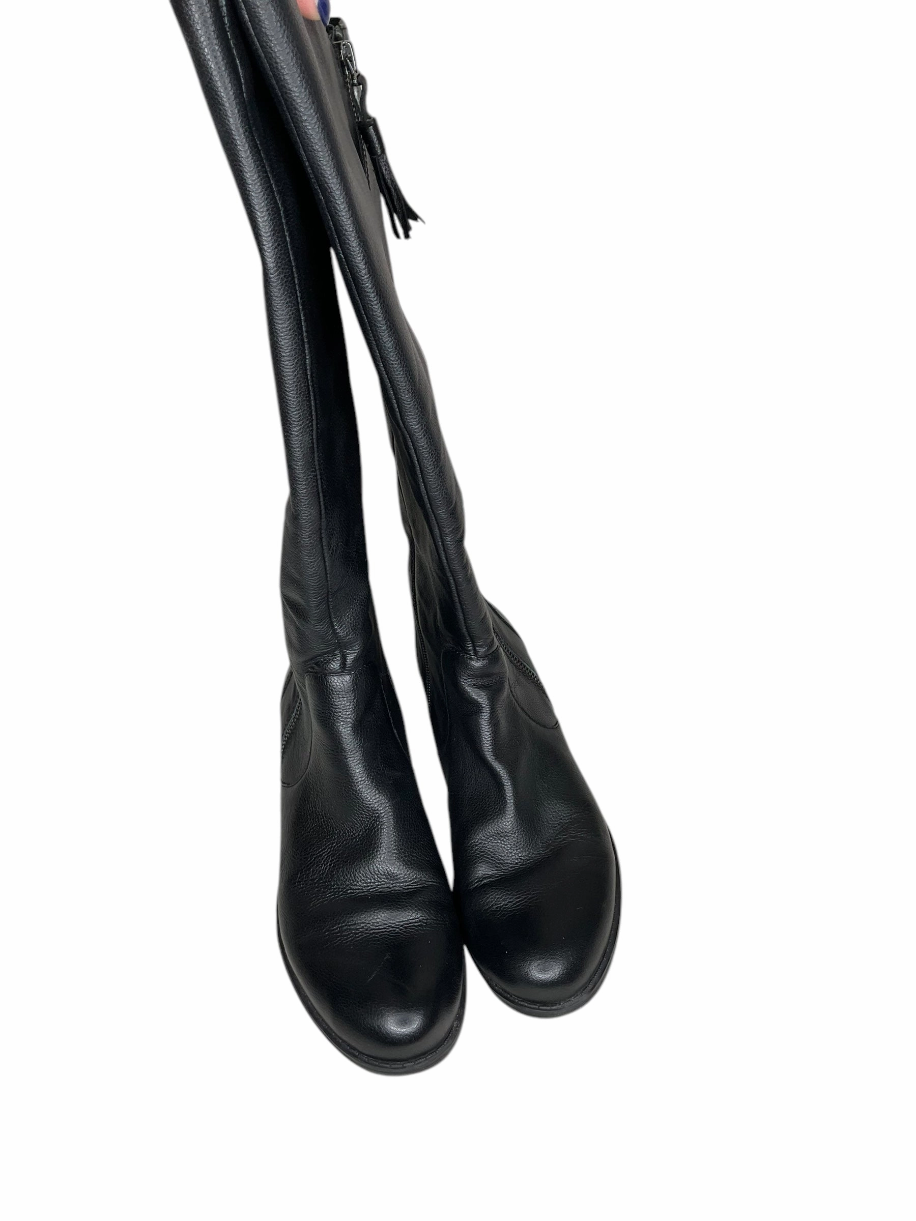 Boots Knee Flats By Naturalizer In Black, Size: 9.5 Soft Inner Lining