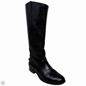 Milan Shine Lindsey Plate Riding Boots By Frye And Co In Black, Size: 7.5
