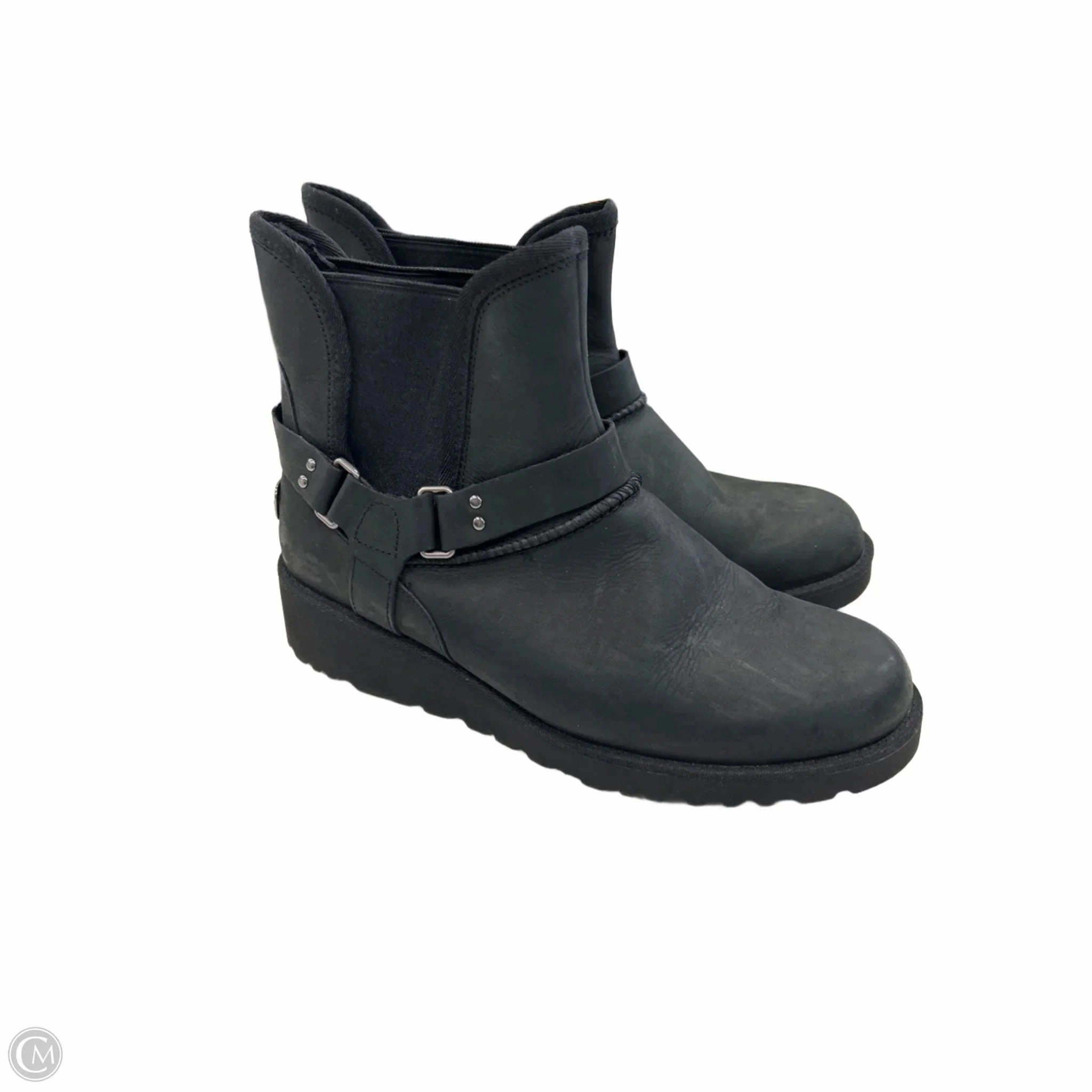 Boots Designer By Ugg In Black, Size: 8 Slip Resistant