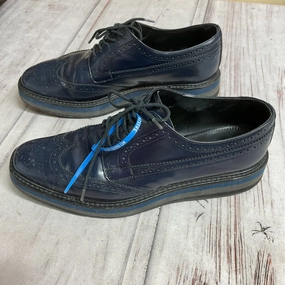 Shoes Luxury Designer By Prada In Blue, Size:38 Yoga Base