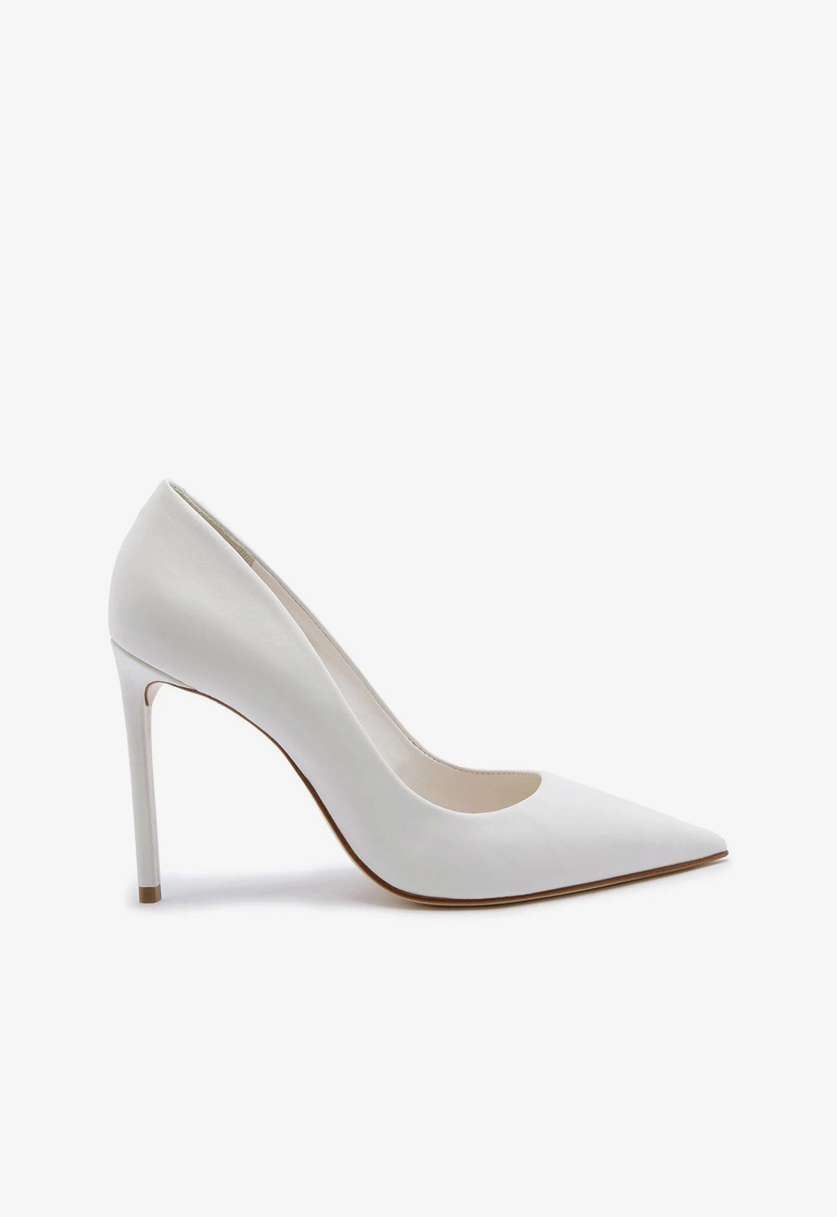 Street Ball Lou High Stiletto White Pump