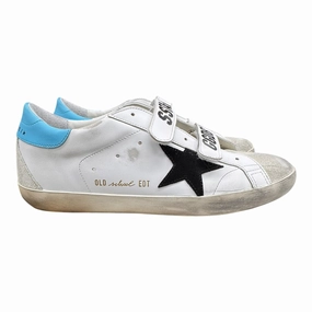 Reinforced Seams Shoes Luxury Designer By Golden Goose In Blue & White, Size:10