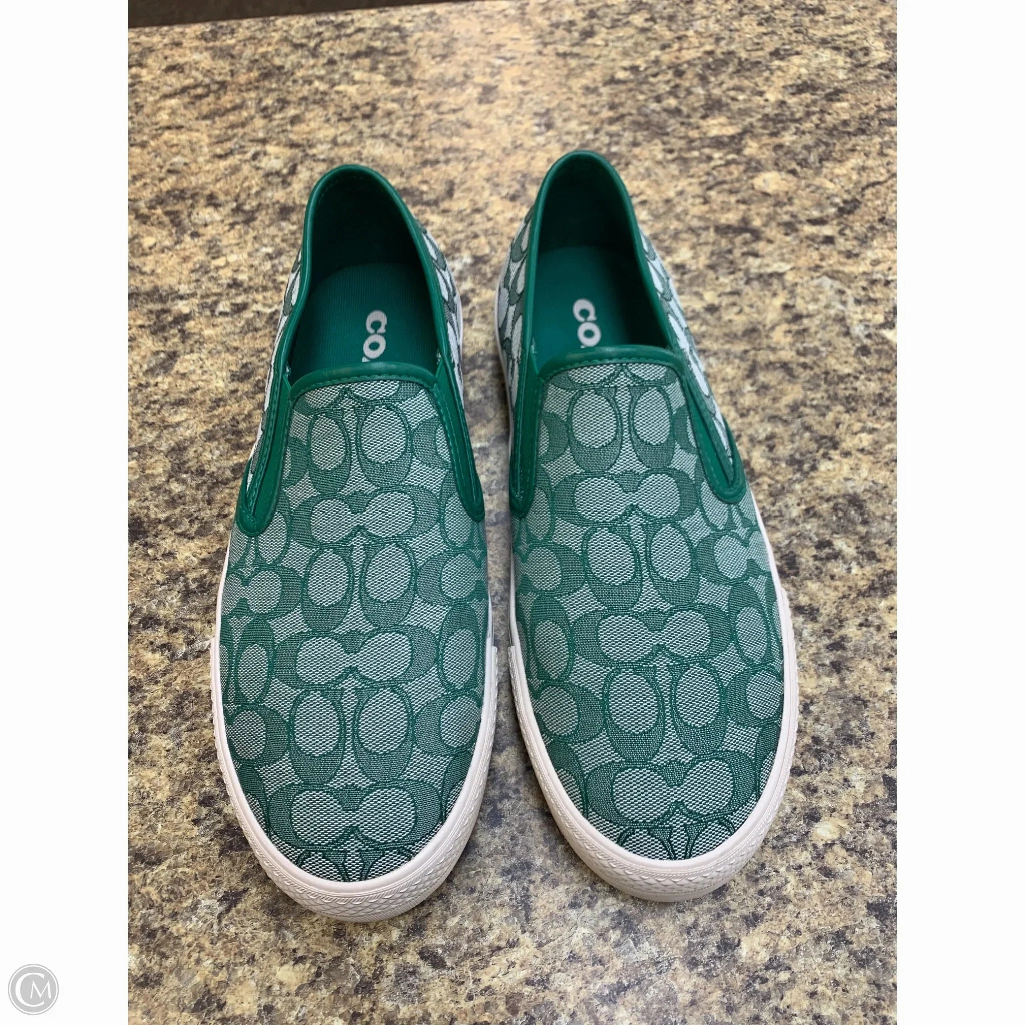 Love Path Shock Absorbing Midsole Shoes Designer By Coach In Green, Size: 12