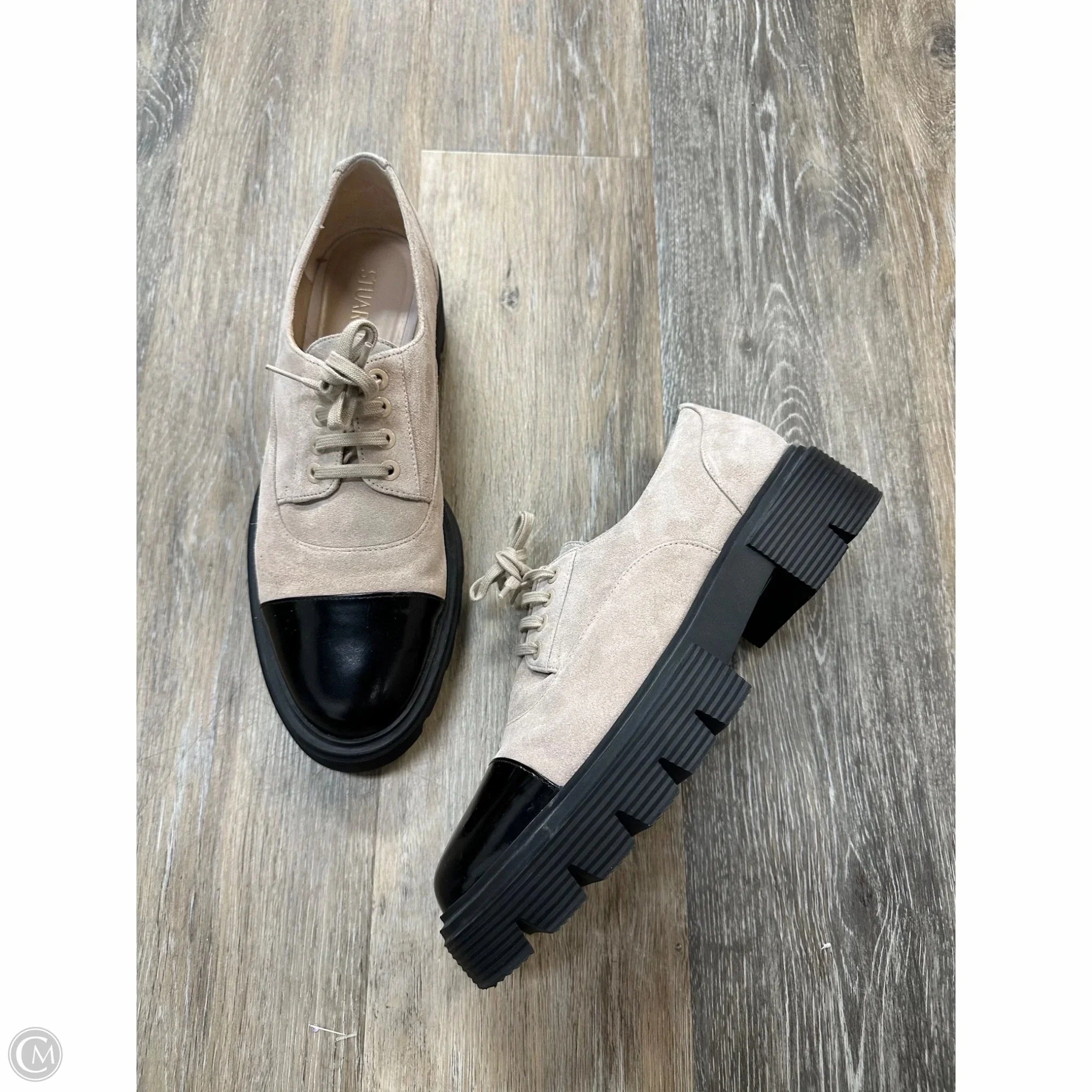 Shoes Designer By Stuart Weitzman In Black & Brown, Size: 9.5 Power Grip Airport Easy