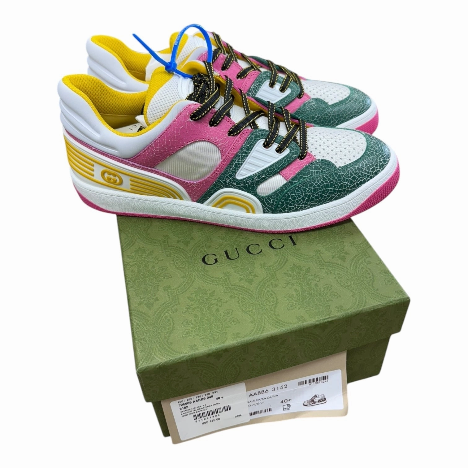 Shoes Luxury Designer By Gucci In Multi, Size:9.5 Water Resistant Construction New Drop